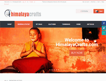 Tablet Screenshot of himalayacrafts.com